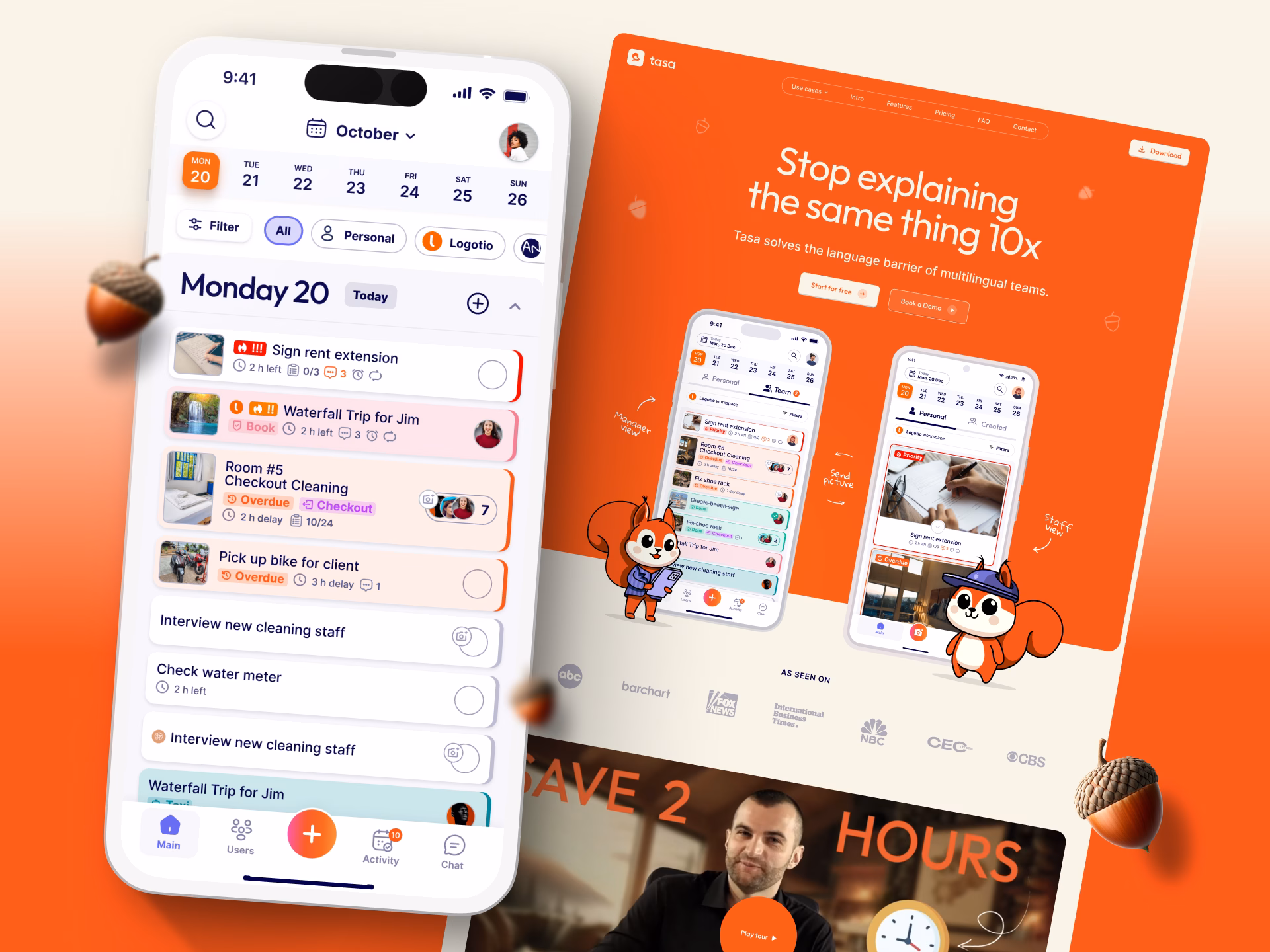 Tasa website and mobile app preview