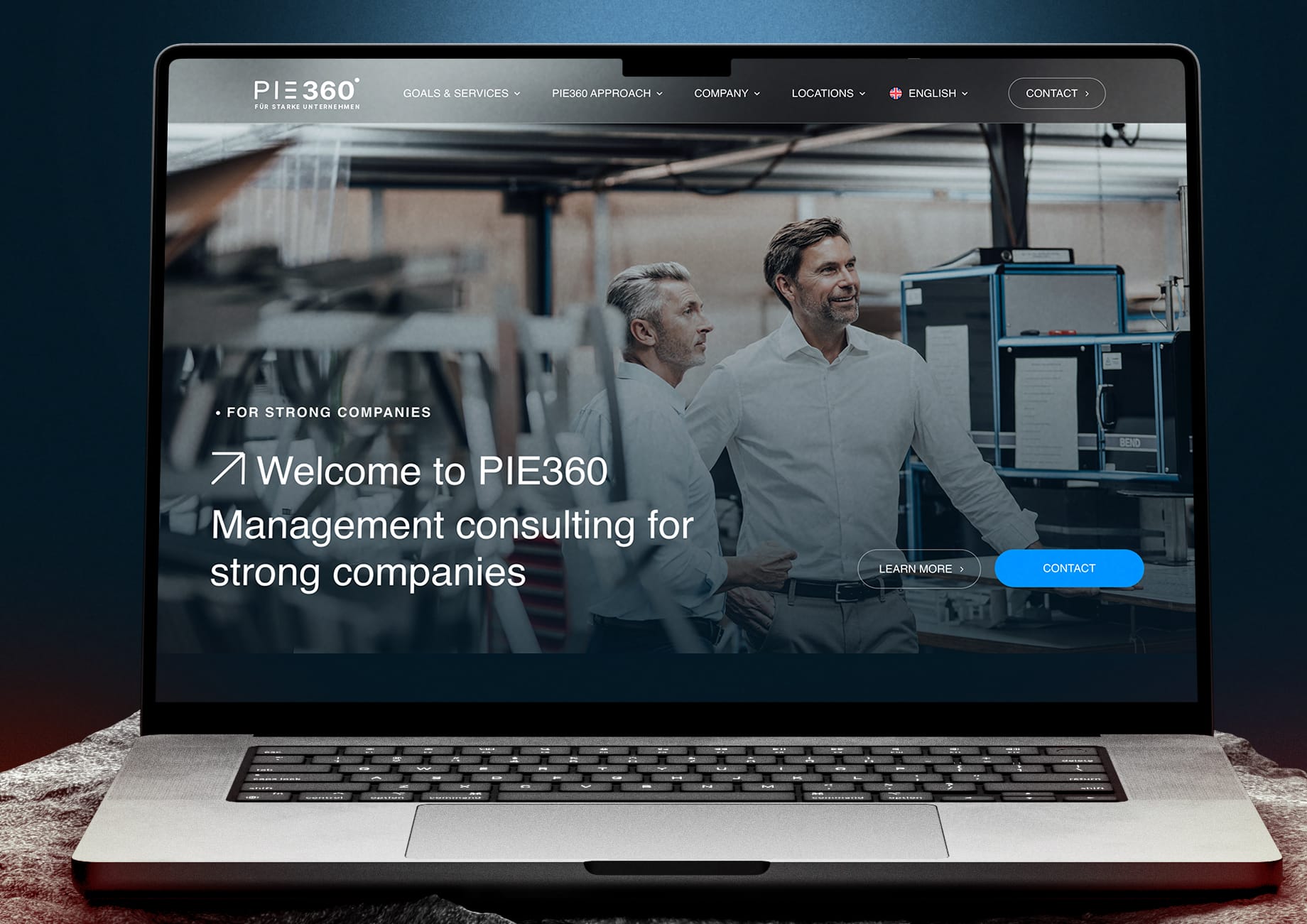 PIE360 consulting firm website design