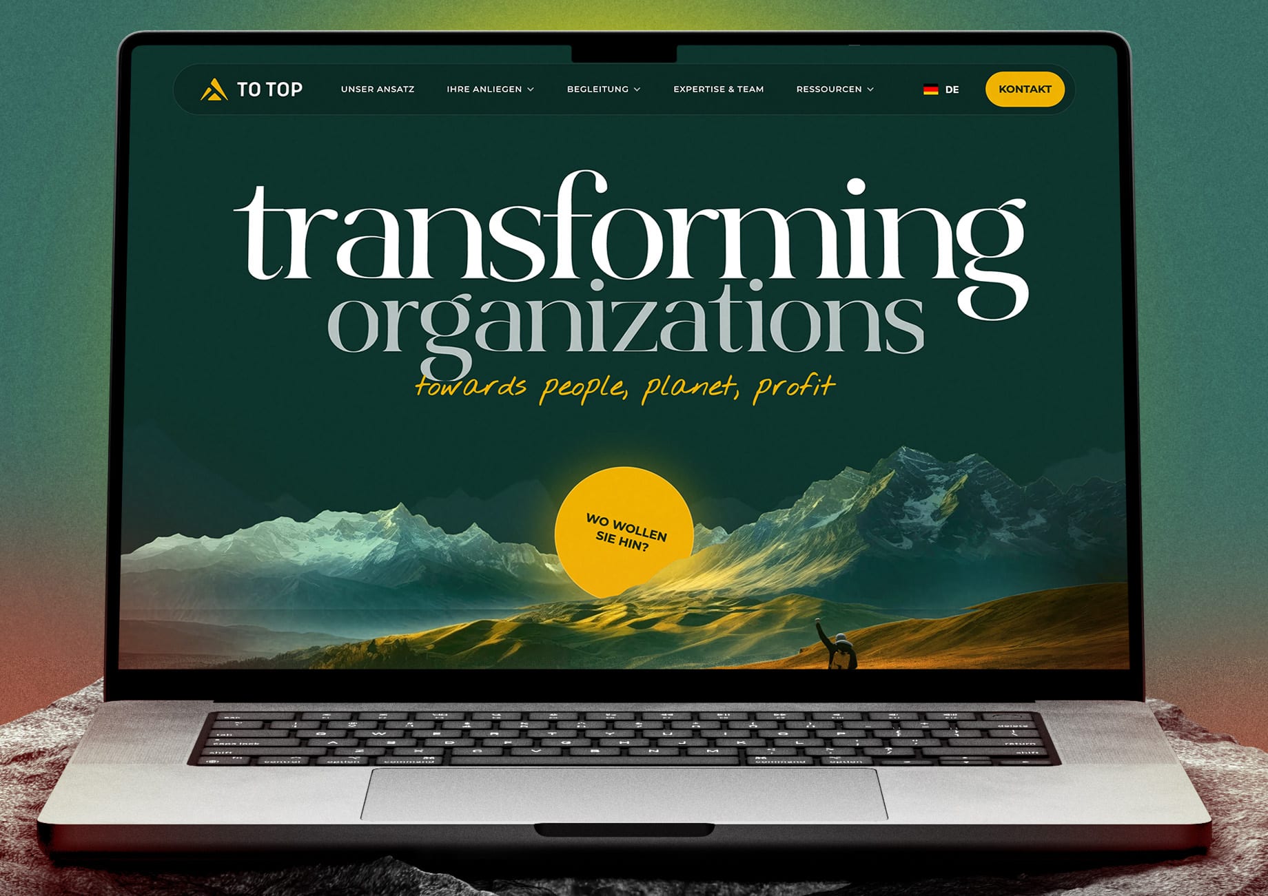 To Top consulting firm website design